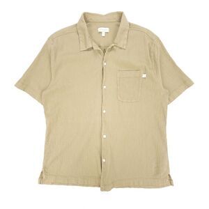 NEW Urban Outfitters Standard Cloth Liam Crinkle Shirt Old Money Khaki Medium